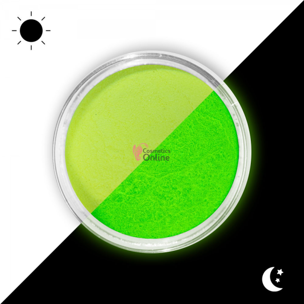 Decor pentru unghii NADP019BB cu pudra fosforescenta 50019 Galben-Verde Neon